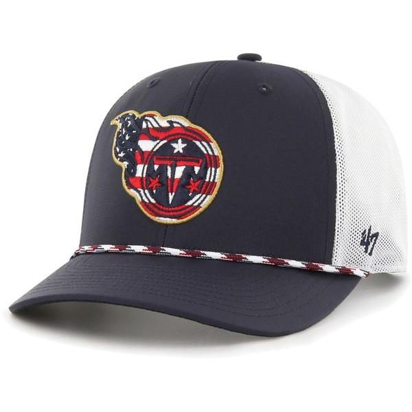 8146円 送料無料カード決済可能 8146円 現品限り一斉値下げ フォーティーセブン メンズ 帽子 アクセサリー '47 Tennessee Titans Flag Fill Navy Adjustable Trucker Hat