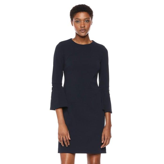 アウトレット オンライン トミー ヒルフィガー レディース ワンピース トップス Scuba Crepe Bell Sleeve Dress 販売お値下 Superiorrealtyofalabama Com