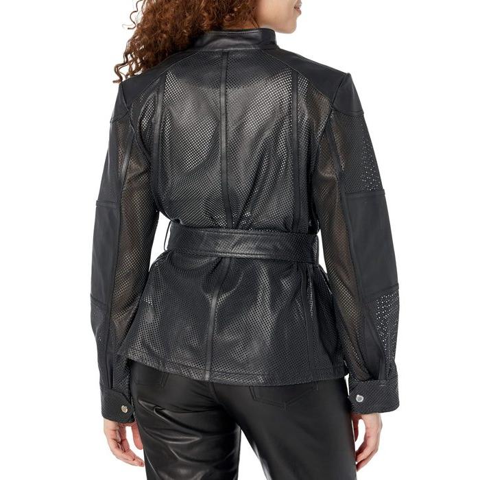 【値下げ⭕️】 ラルフローレン レディース コート アウター Perforated Leather Field Jacket 【L2150983914】(77532円)