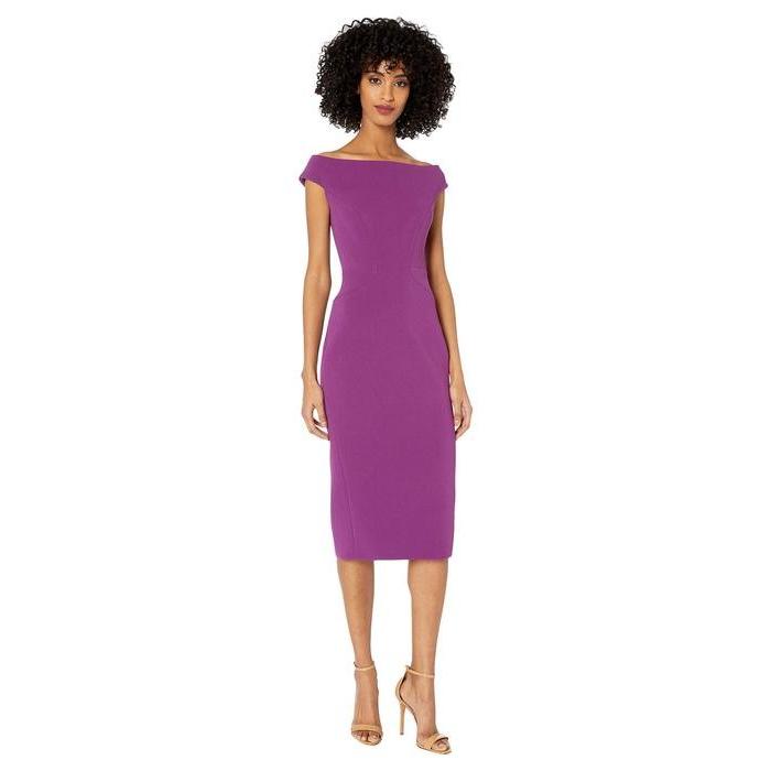 ザックポーゼン レディース ワンピース トップス Bonded Crepe Off The Shoulder Fitted Dress Felemax Com Ar