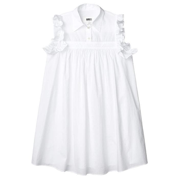 大流行中 マルタンマルジェラ レディース ワンピース トップス Ruffle Sleeve Detail Dress 09 Whitem リビーダ Yahoo ショップ 通販 Yahoo ショッピング 公式店舗 Regionmarket Store