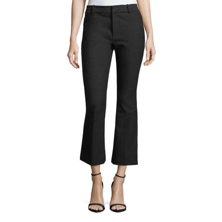 Stretch Cotton デレクラムテンクロスバイ Trousers Flare ボトムス カジュアルパンツ Trousers レディース Cropped Cropped