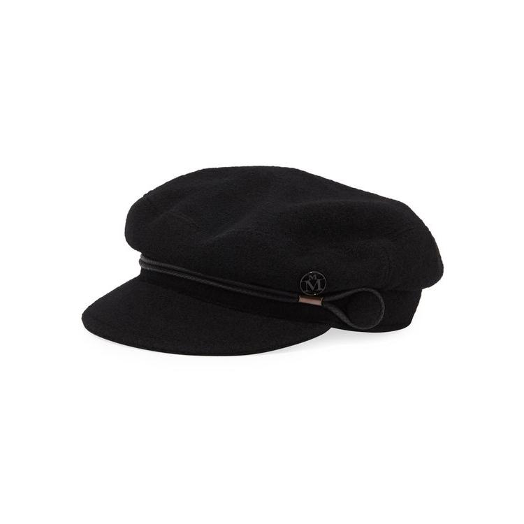 メゾンミッシェル アクセサリー レディース Abby 帽子 アクセサリー New Hat Abby Newsboy Hat 11 Black リビーダ ショップ