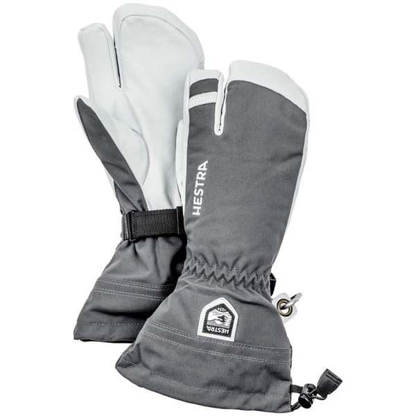 A4等級以上 ヘストラ メンズ 手袋 アクセサリー Hestra Army Leather Heli Ski 3-Finger Mittens 