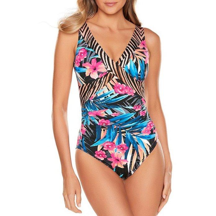 開店祝い ミラクルスーツ レディース ワンピース トップス Tropica Double Cross One Piece Swimsuit 交換無料 Kuljic Com