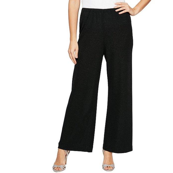 販売買付 アレックスイブニングス レディース ワンピース トップス Petite Size Stretchy Glitter Knit Straight Leg Pant 売れ済超特価 Www Superavila Com