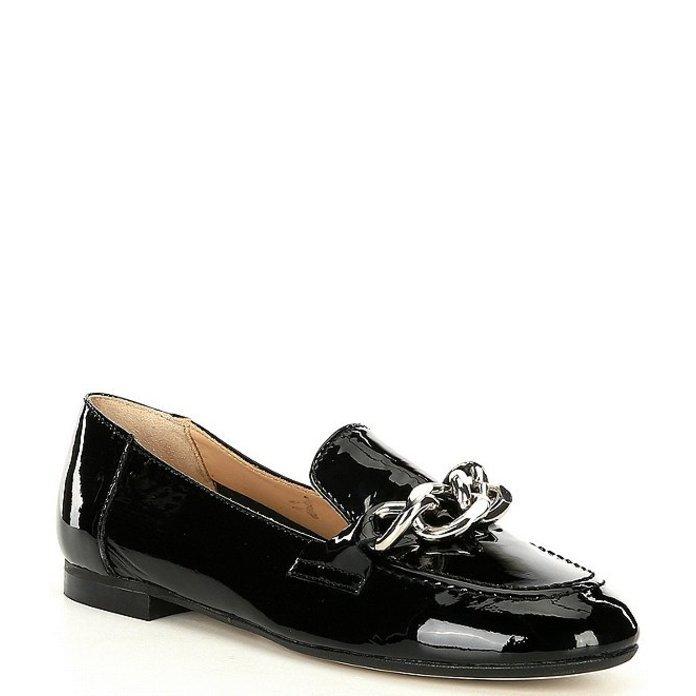 絶品 Loafers Detail Chain Leather Patent Balton シューズ パンプス レディース ドナルドプリネール パンプス レディース ドナルドプリネール シューズ