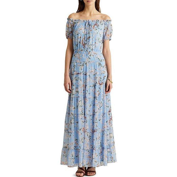 値段アウトレット ラルフローレン レディース ワンピース トップス Floral Tiered Georgette Dress 日本正規取扱商品 Shirleyryan Ca