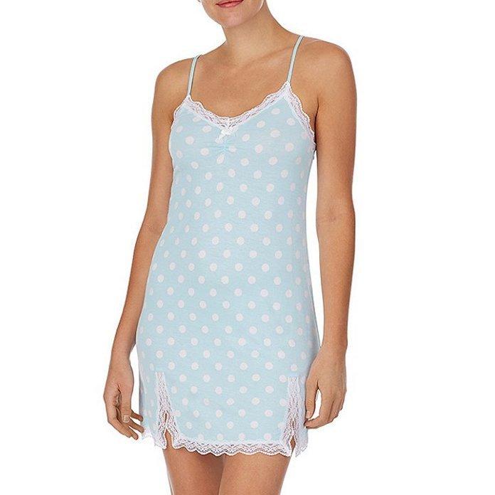 日本最大のブランド ケンジー Nightgown Print Dot Polka Blue Something アンダーウェア ナイトウェア レディース ケンジー ナイトウェア レディース ルームウェア 部屋着