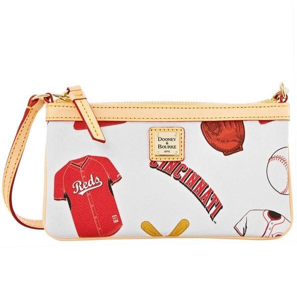 ドゥーニー バーク レディース ハンドバッグ バッグ Cincinnati Reds Dooney Bourke Women S Large Slim Wristlet Opm Gov Gy