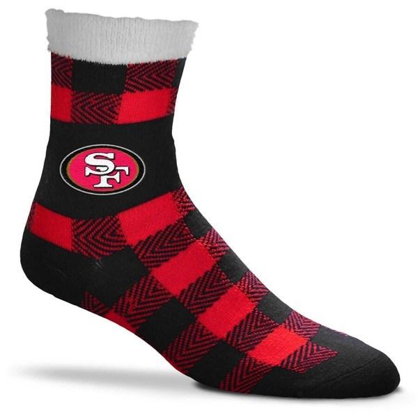 激安単価で フォーベアフット レディース 靴下 アンダーウェア San Francisco 49ers For Bare Feet Women S Buffalo Plaid Crew Socks 全国宅配無料 Gaertnerhof Charlottenburg De