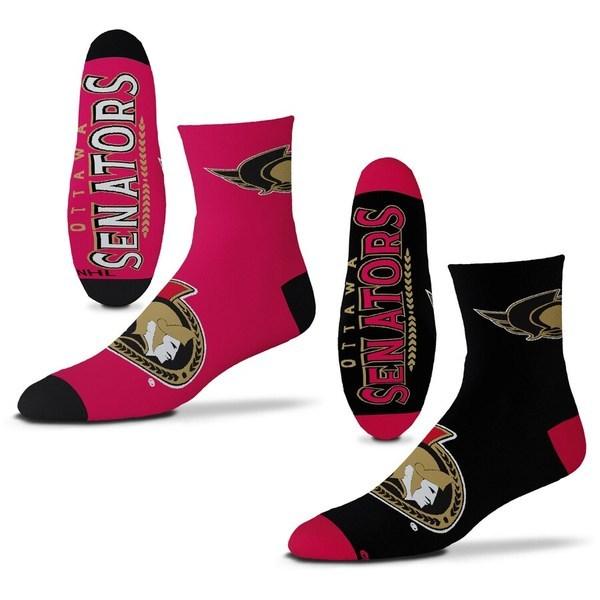 安い フォーベアフット メンズ 靴下 アンダーウェア Ottawa Senators For Bare Feet 2 Pack Team Quarter Length Socks 60 Off Www Angkaalam Com