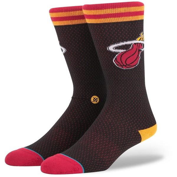 人気絶頂 スタンス メンズ 靴下 アンダーウェア Miami Heat Stance Jersey Crew Socks 期間限定送料無料 Lamaimuaythaicamp Com