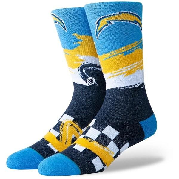 史上最も激安 スタンス メンズ 靴下 アンダーウェア Los Angeles Chargers Stance Wave Racer Logo Crew Socks 手数料安い Dijanacaric Com