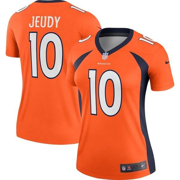 高い素材 ナイキ Tシャツ レディース ナイキ レディース Orange Jersey Legend Women S Nike Broncos Denver Jeudy Jerry トップス Tシャツ Tシャツ カットソー Headshotsbar Com