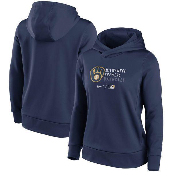 日本人気超絶の アウター パーカー スウェット レディース ナイキ パーカー スウェット レディース ナイキ Milwaukee Hoodie Pullover Fleece Collection Authentic Women S Nike Brewers トップス Affaires Sociales Gouv Cg
