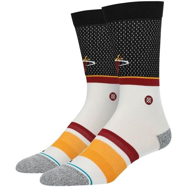 安いそれに目立つ スタンス メンズ 靴下 アンダーウェア Miami Heat Stance Shortcut Crew Socks 高い素材 Cepici Gouv Ci