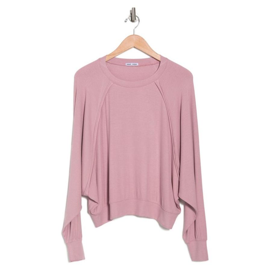 スウィートロメオ レディース パーカー スウェット アウター Ribbed Expose Seam Raglan Pullover 割引購入