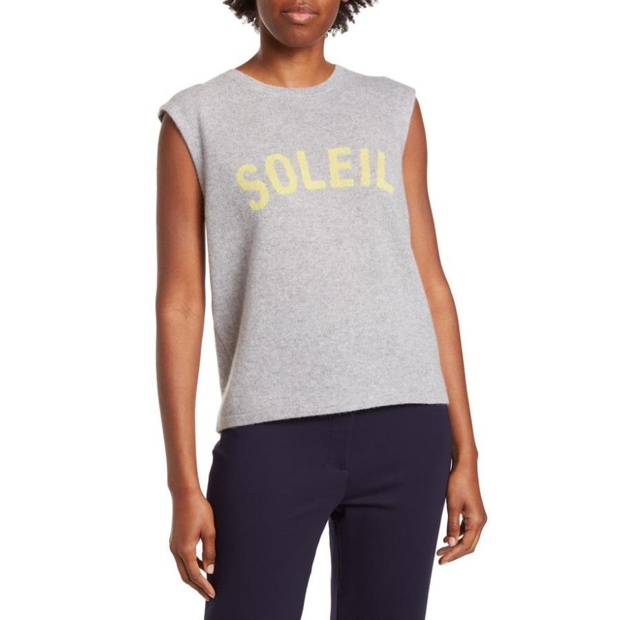 高級素材使用ブランド タンクトップ レディース ３６０カシミア トップス Top Tank Cashmere Graphic Soleil 半袖 サイズ Large Www Quantumbytestore Com