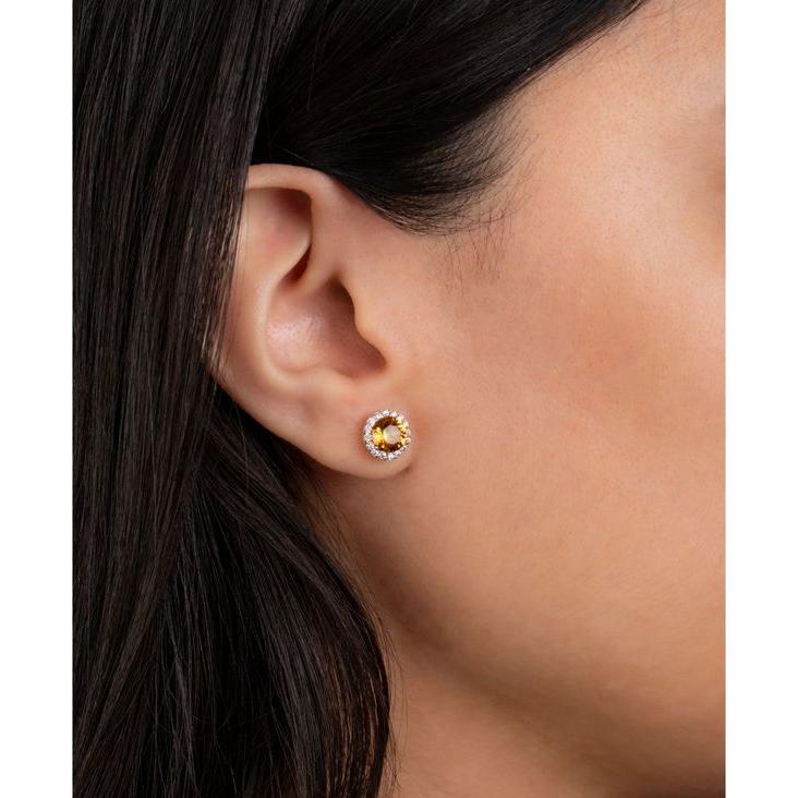 ジャーニ ベルニーニ レディース ピアス・イヤリング アクセサリー Crystal and Cubic Zirconia Halo Stud Earrings in Sterling Silver 【ギフト】 ジャーニ ベルニーニ レディース ピアス・イヤリング アクセサリー Crystal and Cubic Zirconia Halo Stud Earrings in Sterling Silver 【ギフト】