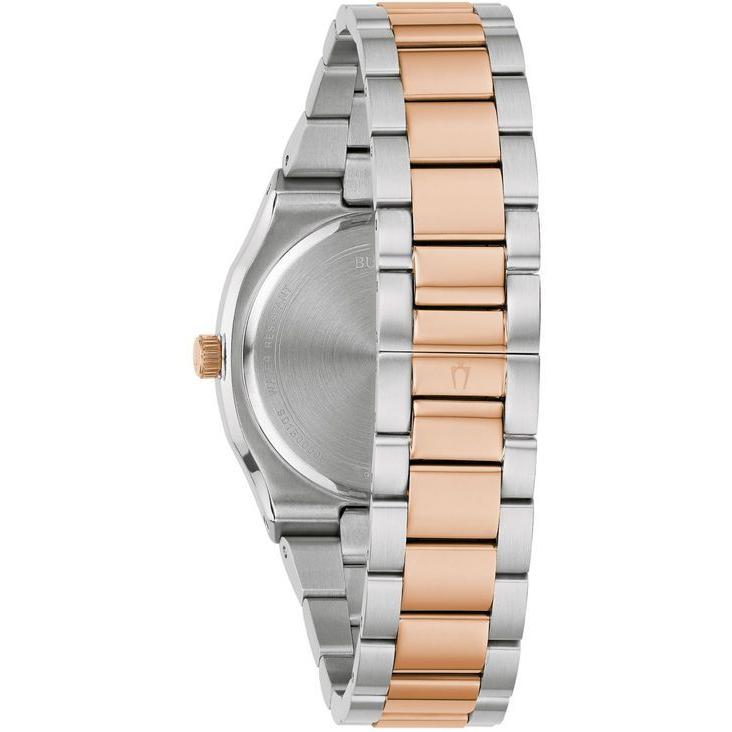 セール ブロバ レディース 34mm Watch Bracelet Steel Stainless Two Tone Diamond Accent Surveyor Women S アクセサリー 腕時計 レディース ブロバ 腕時計 レディース腕時計