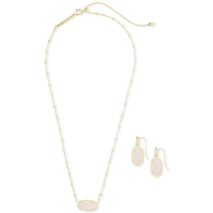 人気絶頂 ケンドラスコット レディース ピアス イヤリング アクセサリー 14k Gold Plated Drusy Stone Adjustable Pendant Necklace Drop Earrings Set 51 Iriesc リビーダ Yahoo ショップ 通販 Yahoo ショッピング 海外正規品 Skylanceronline Com