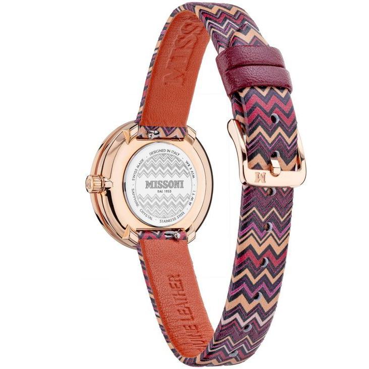 感謝の声続々 レディース ミッソーニ 腕時計 29mm Watch Strap Leather Zigzag Burgundy M1 Swiss Women S アクセサリー 腕時計 レディース ミッソーニ レディース腕時計 Hermandad Estrella Org