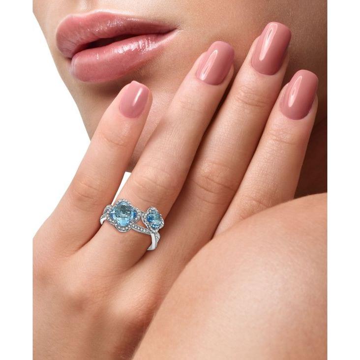 有名人芸能人 T W Ct 1 5 Diamond T W Ct 2 3 8 Topaz Blue Effy アクセサリー リング レディース エフィー リング レディース エフィー Flower Gold White 14k In Ring レディースアクセサリー Gvcomrec Com