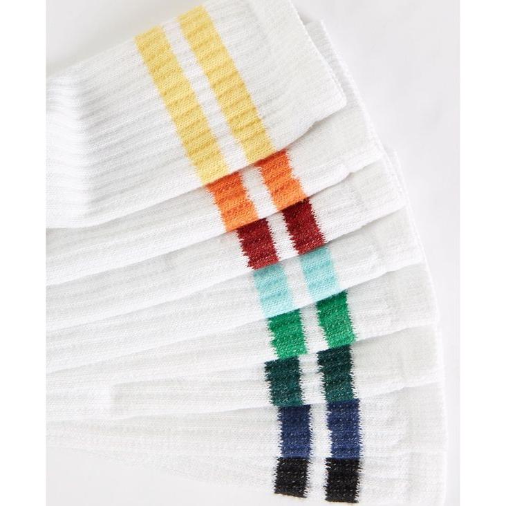 お手軽価格で贈りやすい 靴下 メンズ クラブルーム アンダーウェア Socks Crew Stripe 8 Pk Men S ショートソックス サイズ One Size Jugnurides Com