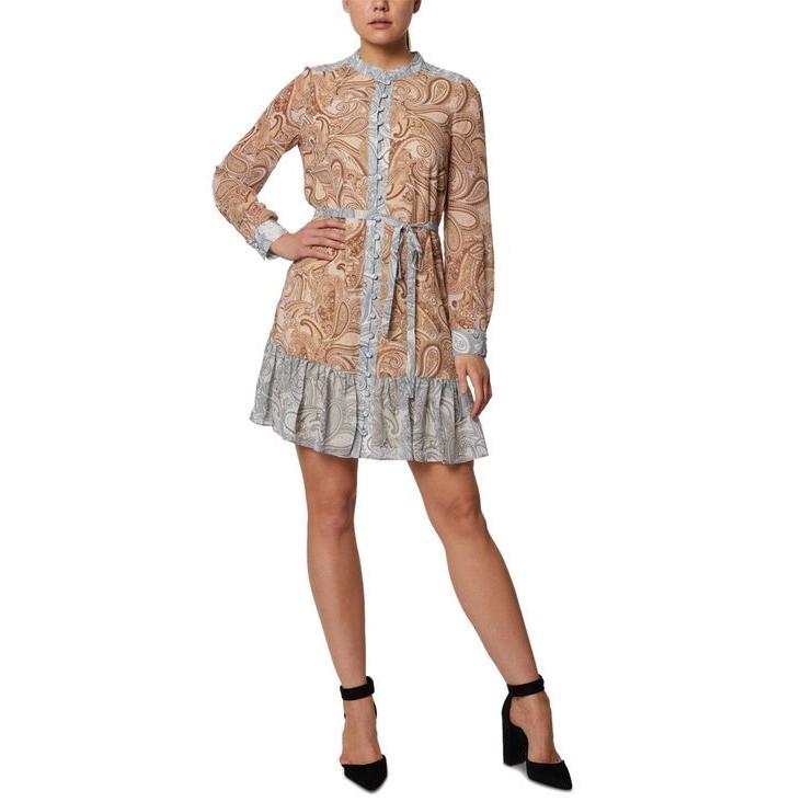 限定セール ランドリーバイシェリーシーガル レディース ワンピース トップス Two Tone Paisley Print Mini Dress 安心の日本製 Ltr1 Pl