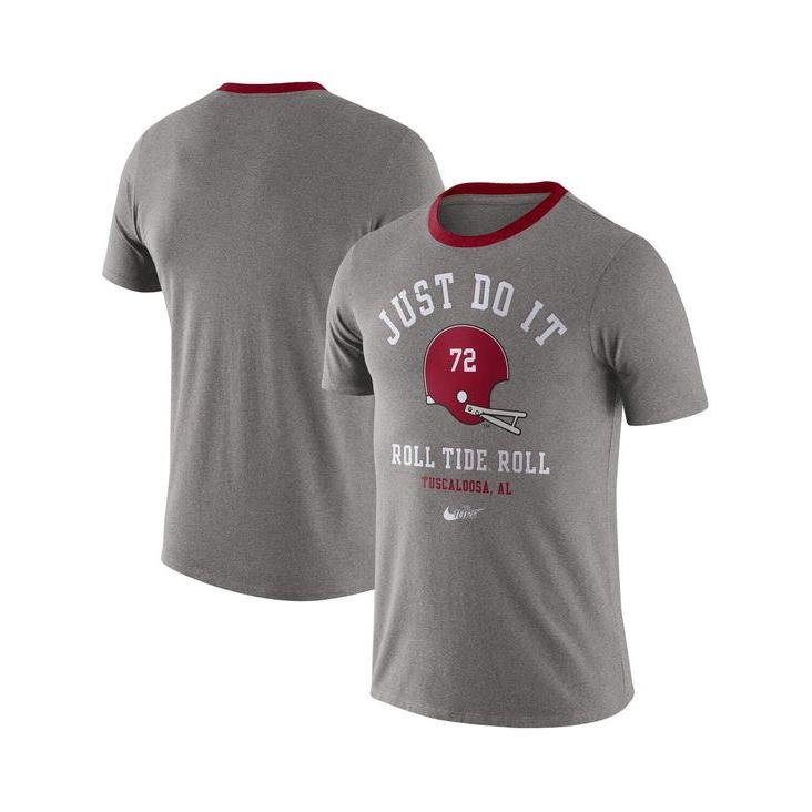 ナイキ メンズ Tシャツ トップス Men's Heathered Gray Alabama Crimson Tide Vault Helmet  Tri-Blend T-shirt :51-13506634-heathe:リビーダ Yahoo!ショップ - 通販 - Yahoo!ショッピング