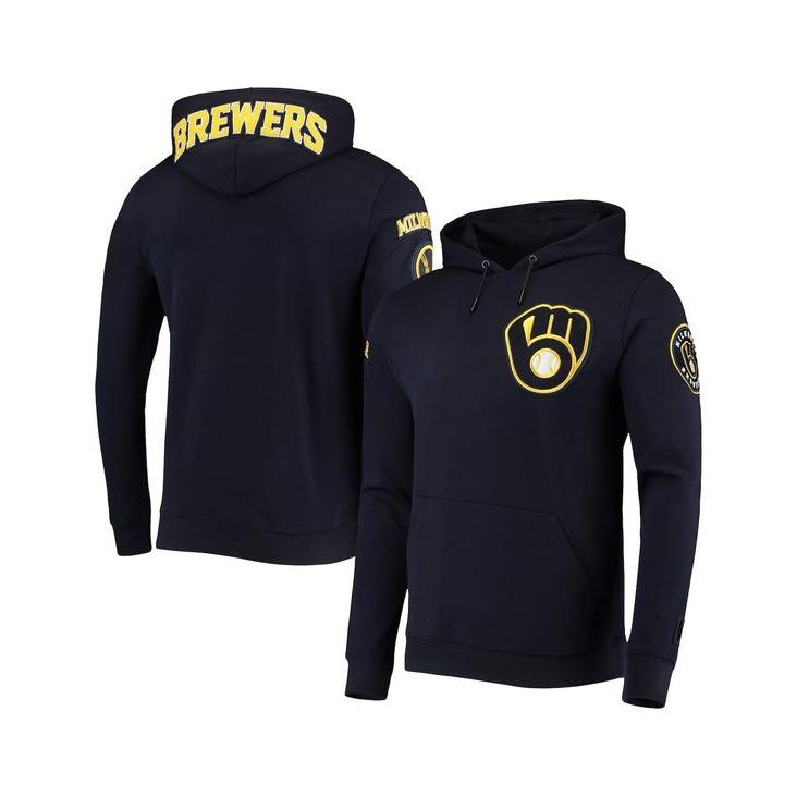 【楽天ランキング1位】 Team Brewers Milwaukee Navy Men's アウター パーカー・スウェット メンズ プロスタンダード Logo Hoodie Pullover パーカー