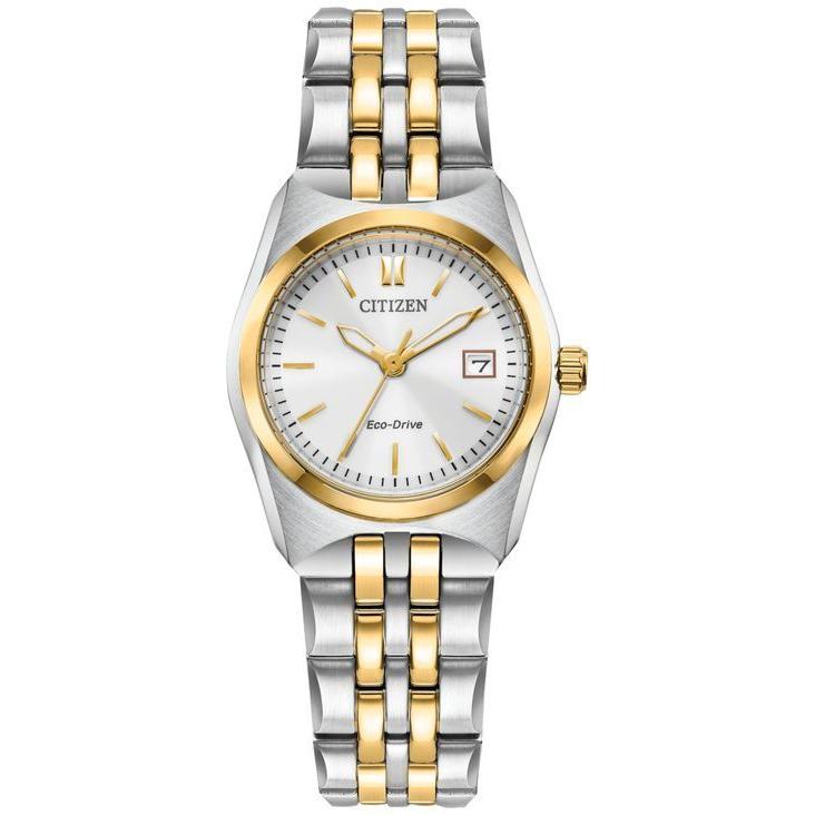 【新作からSALEアイテム等お得な商品満載】 腕時計 レディース シチズン アクセサリー 28mm Watch Bracelet Steel Stainless Two-Tone Corso Women's Eco-Drive 腕時計