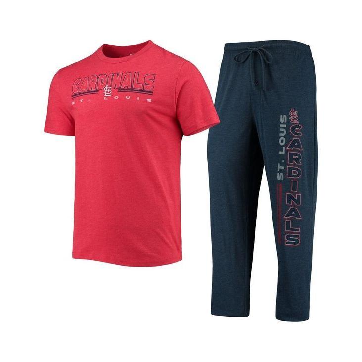 お気に入り コンセプツ スポーツ メンズ Tシャツ トップス Men's Navy, Red St. Louis Cardinals Meter  T-shirt and Pants Sleep Set お気に入り