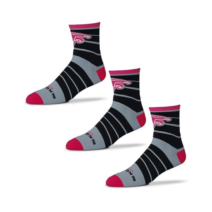 いいスタイル フォーベアフット メンズ 靴下 アンダーウェア Men S Atlanta Falcons Three Pack Quad Socks ショートソックス サイズ Large Keytechonline Com