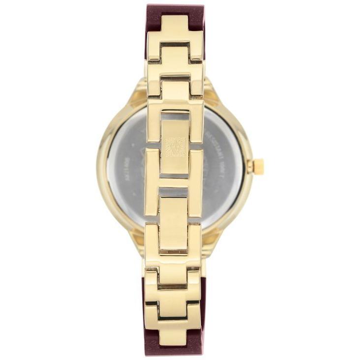限定特価 Women S アクセサリー 腕時計 レディース アンクライン Burgundy 36mm Watch Bracelet Bangle 腕時計 サイズ One Size Glamourcareclinics Com