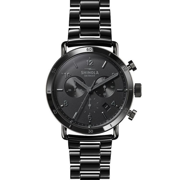 再再販 シャイノーラ レディース 腕時計 アクセサリー Canfield Gunmetal Tone Sport Chronograph 40mm 全国組立設置無料 Saleinzucca It