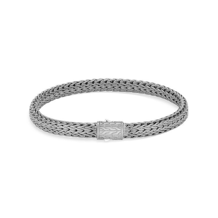 全ての Chain Classic Silver Sterling アクセサリー ブレスレット バングル アンクレット メンズ ジョン ハーディー ブレスレット バングル アンクレッ メンズ ジョン ハーディー Matte Bracelet Chain Flat Rhodium Black メンズアクセサリー Oyostate Gov Ng