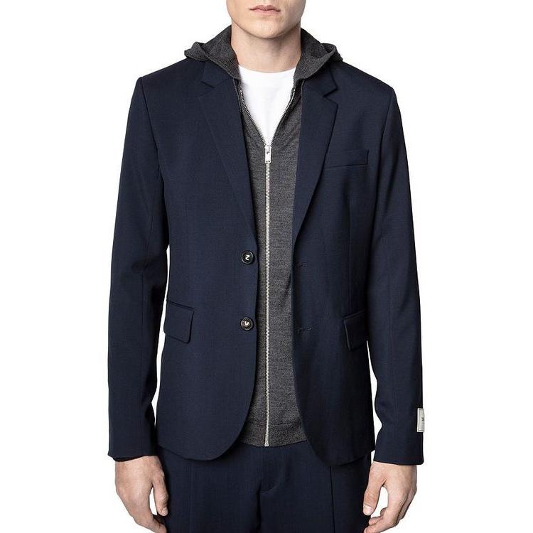 60 Off ザディグ エ ヴォルテール メンズ ジャケット ブルゾン ザディグ エ ヴォルテール メンズ ジャケット ブルゾン アウター Blue Wool Jacket コート アウター Smssvg Org