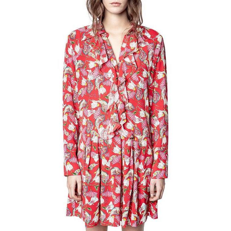 限定品 ザディグ エ ヴォルテール レディース ワンピース トップス Ruska Paisley Print Mini Dress 交換無料 Skylanceronline Com