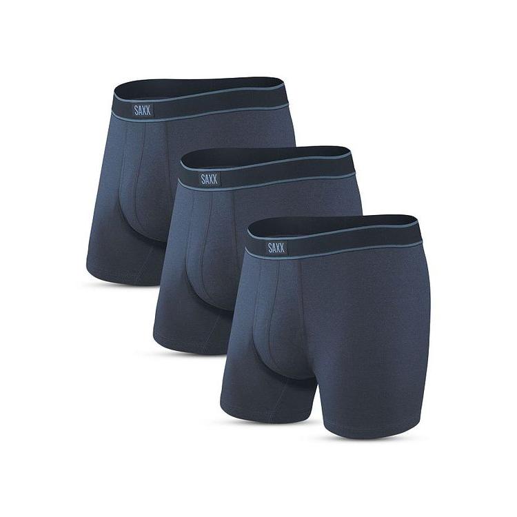 大きな取引 サックス メンズ 3 Of Pack Briefs Boxer Daytripper アンダーウェア ボクサーパンツ メンズ サックス ボクサーパンツ 下着 靴下 部屋着