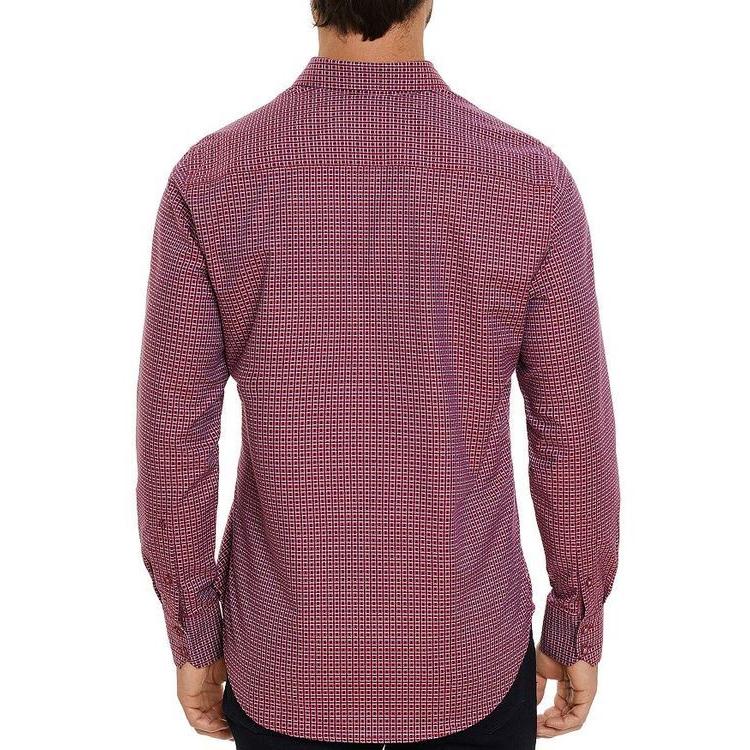 超安い シャツ メンズ ロバートグラハム シャツ メンズ ロバートグラハム トップス Shirt Down Button Fit Classic Check Geo Cotton Wesselman シャツ カジュアルシャツ Gallup9th Com