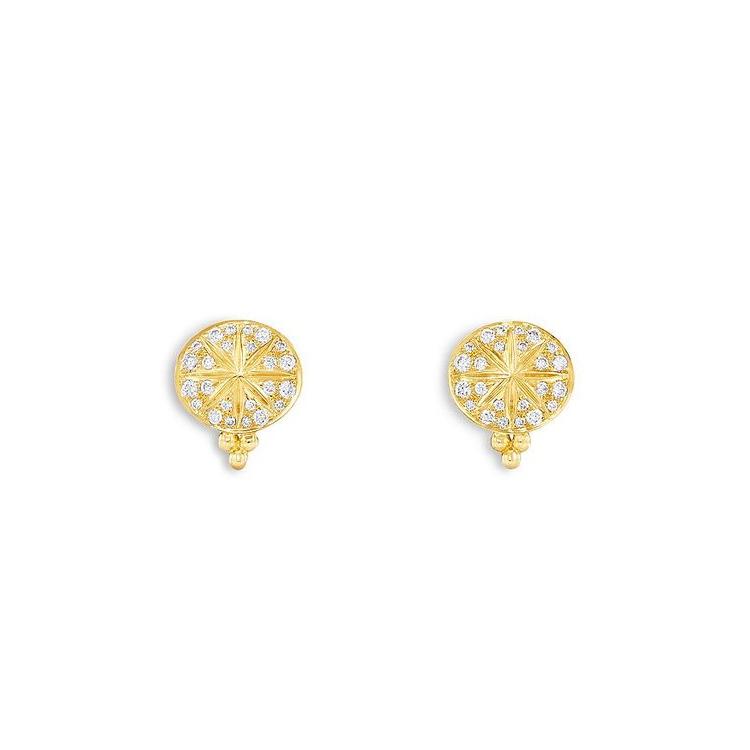 【大特価!!】 セント テンプル クレア Gold Earrings Stud Sorcerer Diamond Celestial Gold