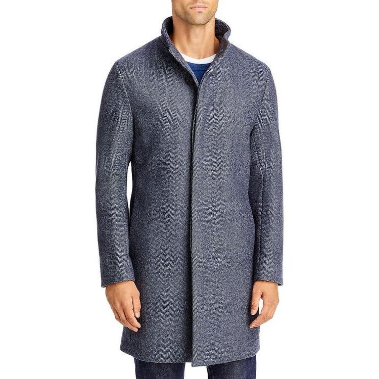 直営店から日本全国の正規取扱店舗 セオリー メンズ コート アウター Belvin Wool Blend Herringbone Regular Fit Coat 人気総合 M Hebroncci Org