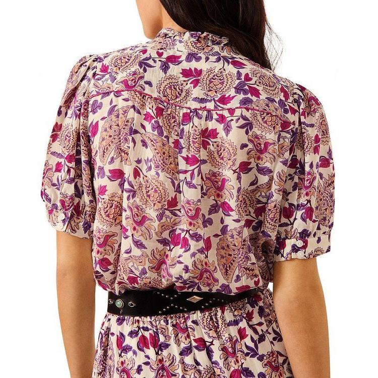 4年保証 Yoko トップス シャツ レディース バッシュ Floral Blouse Print 長袖 サイズ S Turningheadskennel Com