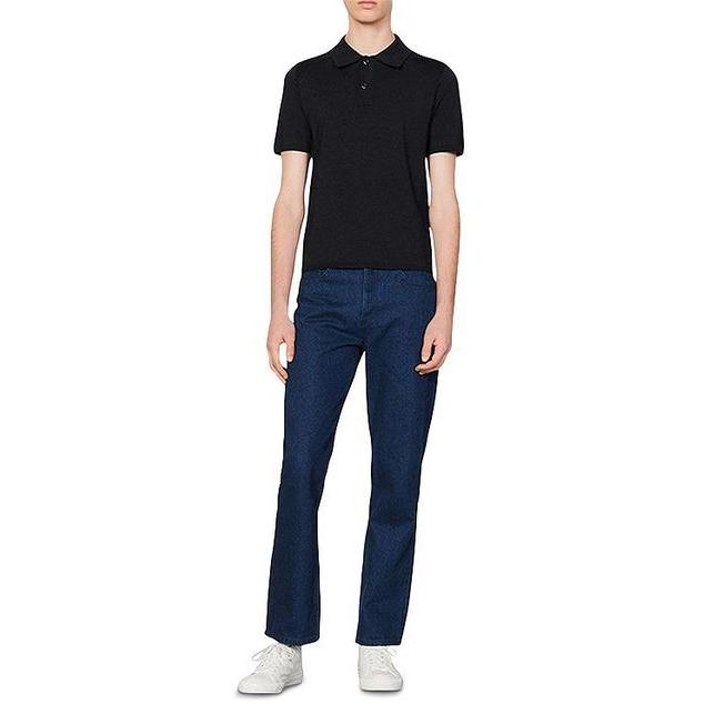 期間限定で特別価格 サンドロ メンズ ポロシャツ トップス Pablo Knit Polo Shirt RME-010-A0002N-SP ロビーモトエンジニアリング トリプルクランプ特注 11年-14年 アプリリア RSV4FACTORY、APRC 黒 SP店