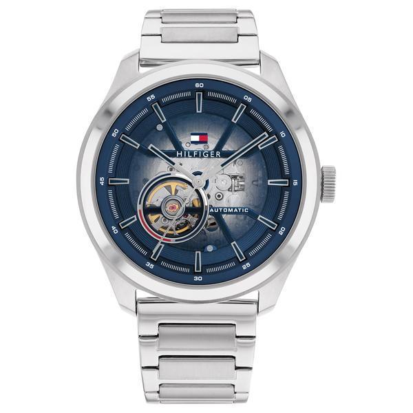 トミー 腕時計 ヒルフィガー ファッション メンズ 腕時計 アクセサリー Tommy Hilfiger 71 Silver Dial Skeleton Dial ショップ