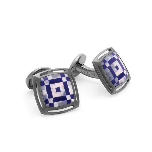 タテオシアン メンズ カフスボタン アクセサリー Tateossian Mosaic