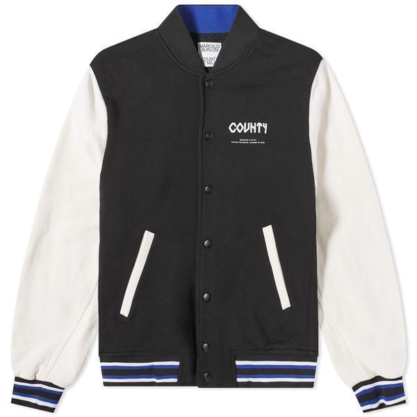 後払い手数料無料 マルセロバーロン メンズ ジャケット ブルゾン マルセロバーロン メンズ ジャケット ブルゾン アウター Marcelo Burlon County Navaho Terry Varsity Jacket コート アウター Smssvg Org