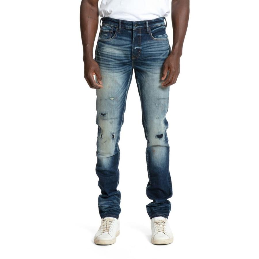 ピーアールピーエス メンズ デニムパンツ ボトムス Innocent Distressed Stretch Slim Fit Jeans